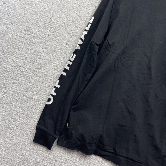 Y2K Vans Off The Wall Checkerboard Long Sleeve Black / White Women XS Skatercore - Picture 11 of 14